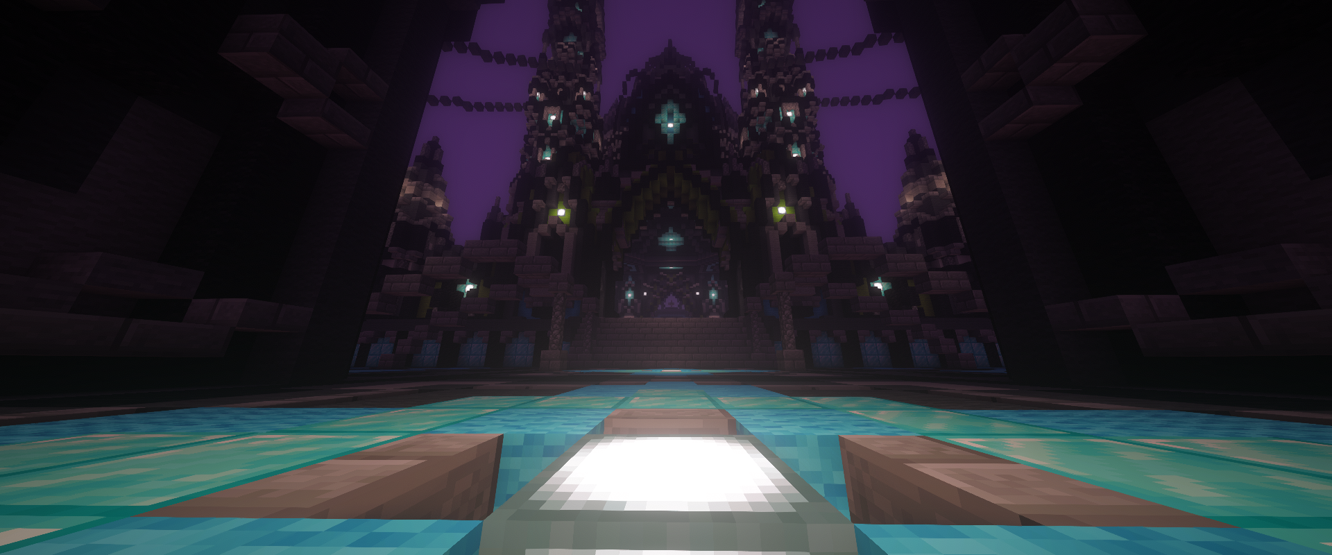 Purple sky castle entrance