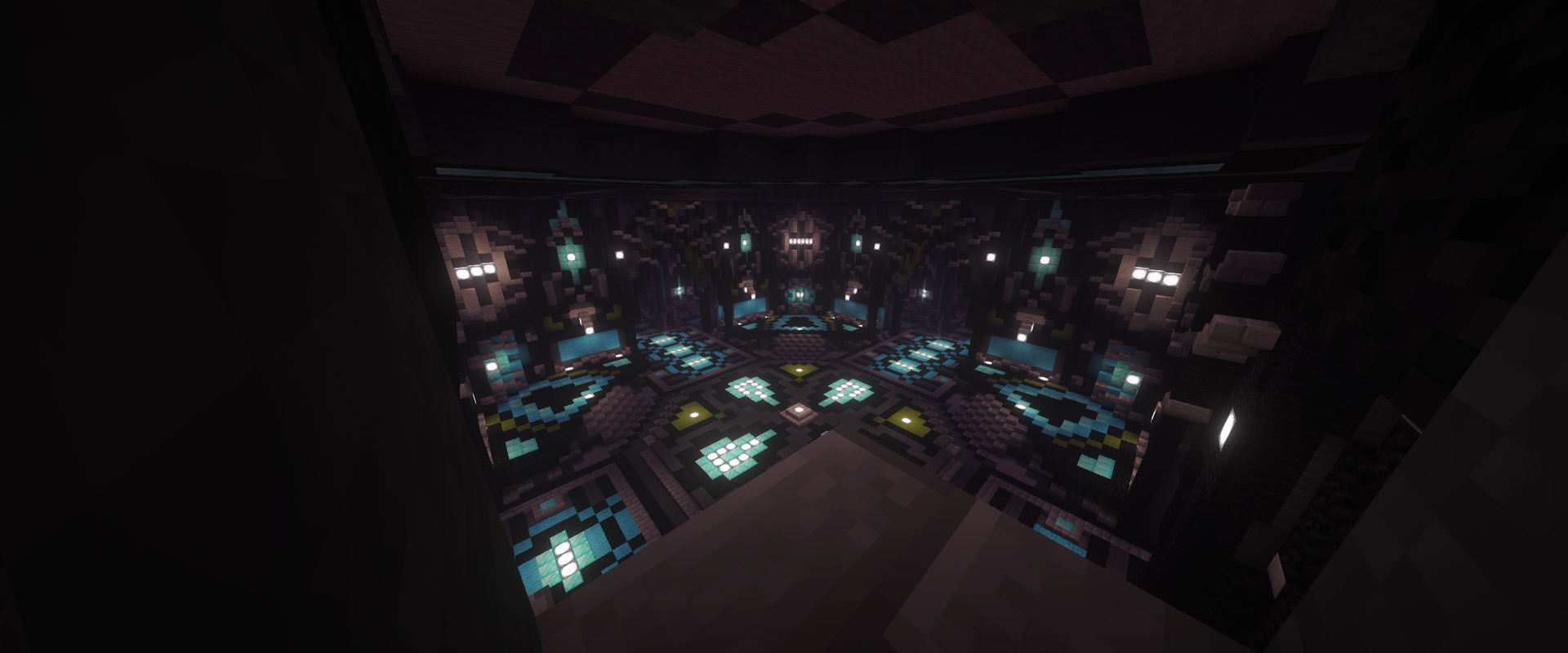 Glowing interior room